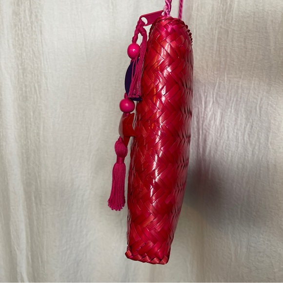 Vanessa - Wicker Straw Handbag, - Picture 6 of 14